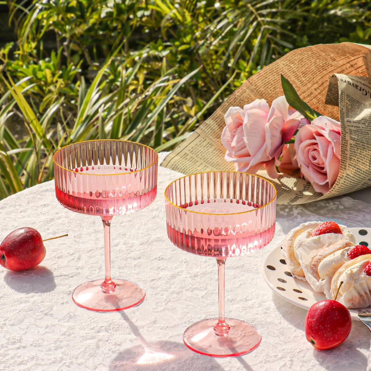 HKSZEH detachable stem martini glass in a 24-pack for easy transport