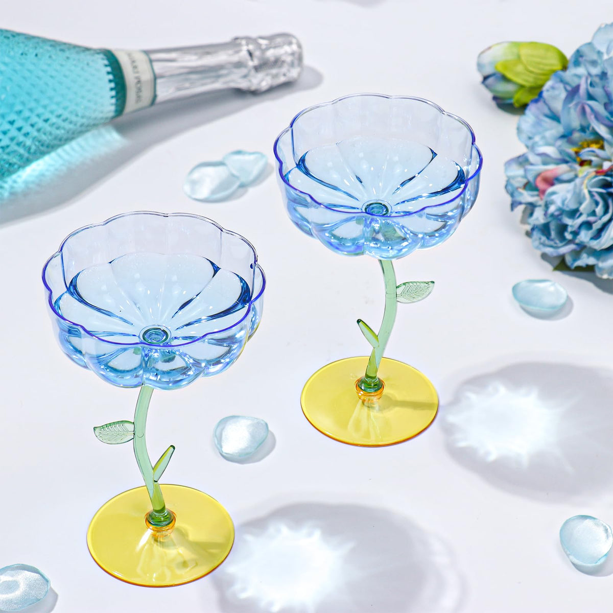 HKSZEH diamond cut facets catch light to elevate cocktail moments