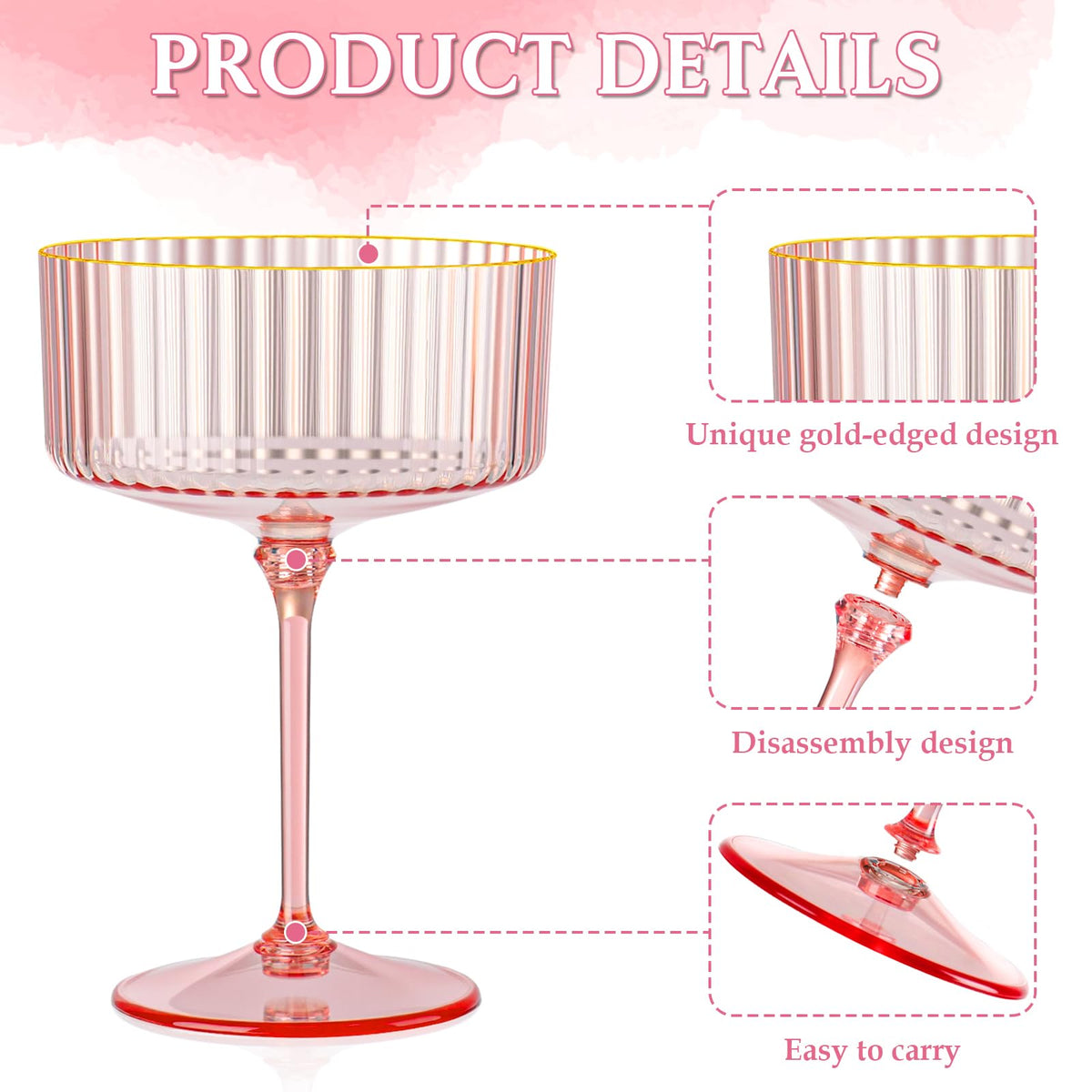 HKSZEH multipurpose plastic cocktail glass suitable for desserts and drinks