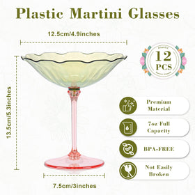 HKSZEH retro-wave design plastic cocktail glasses add chic visual appeal