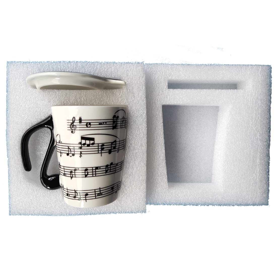 HLJgift 300ml bone china mug, compact size ideal for office or home