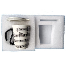 HLJgift 300ml bone china mug, compact size ideal for office or home