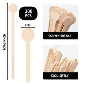 HLSN disposable, biodegradable stirrers for eco-friendly cafe use
