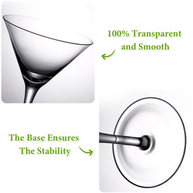Hlukana BPA-free martini glasses safeguard safe, stylish servings