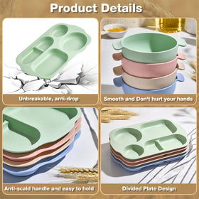 Hlukana dishwasher and microwave safe dinnerware for quick cleanup.