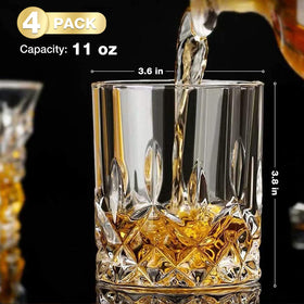 Hlukana dishwasher-safe whiskey glasses for easy cleaning