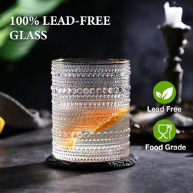 Hlukana vintage hobnail 10oz cocktail glass ready for mixed drinks