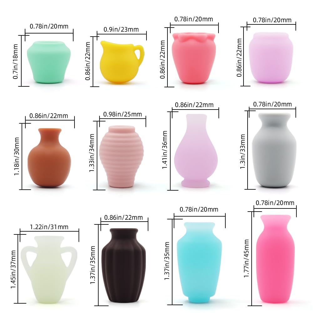 HMAXING food-grade silicone mini vase minimizes surface scratches on your fridge.