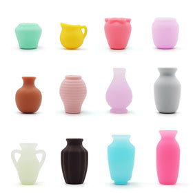 HMAXING strong fridge magnet holds papers securely while showcasing a tiny vase.