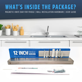 HMmagnets 304 stainless steel knife holder resists rust.