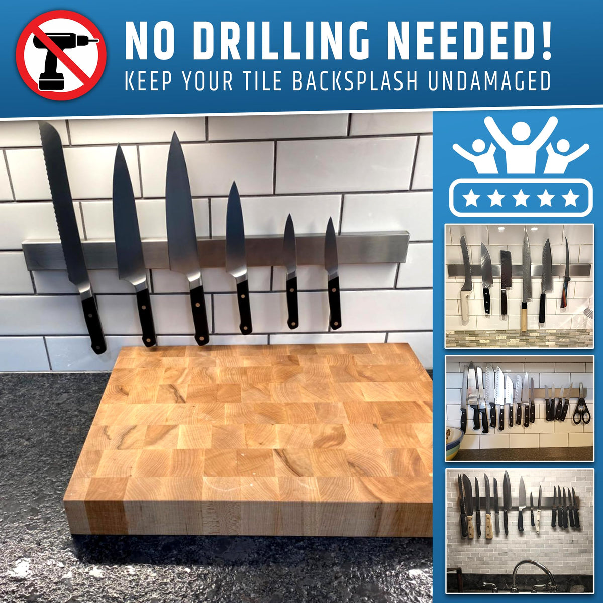 HMmagnets safety-focused no-drill installation reduces wall damage and clutter.