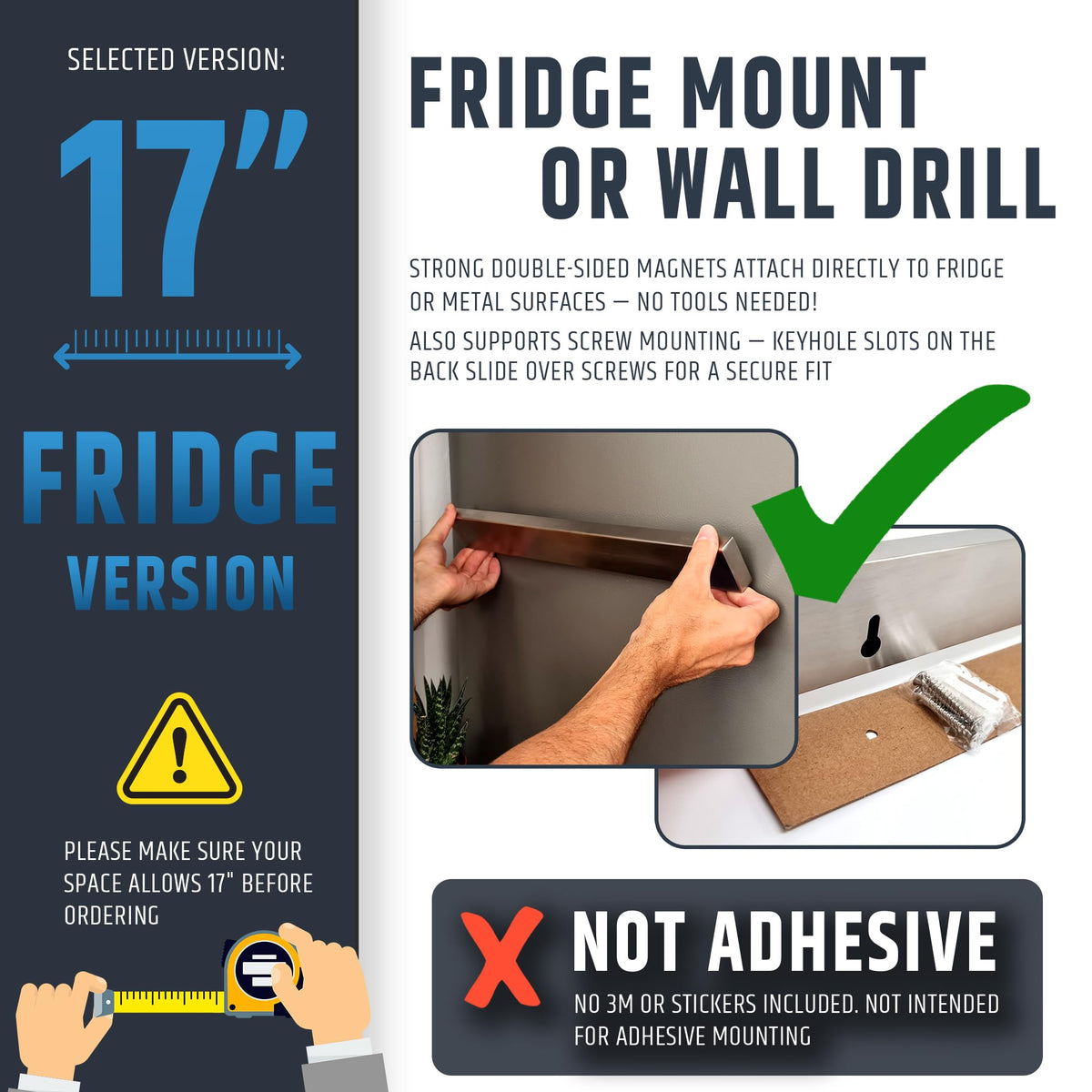HMmagnets stainless steel 304 knife bar resists corrosion for long-term use.