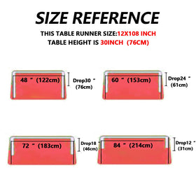 HMQIANG folded satin runner presenting graceful drape on table.
