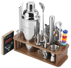 HMYBAR 22-pc cocktail shaker set with 24oz capacity for home bartending