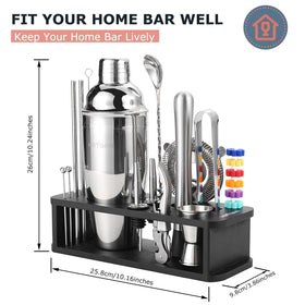 HMYBAR silver tools close-up showing rust-resistant stainless steel