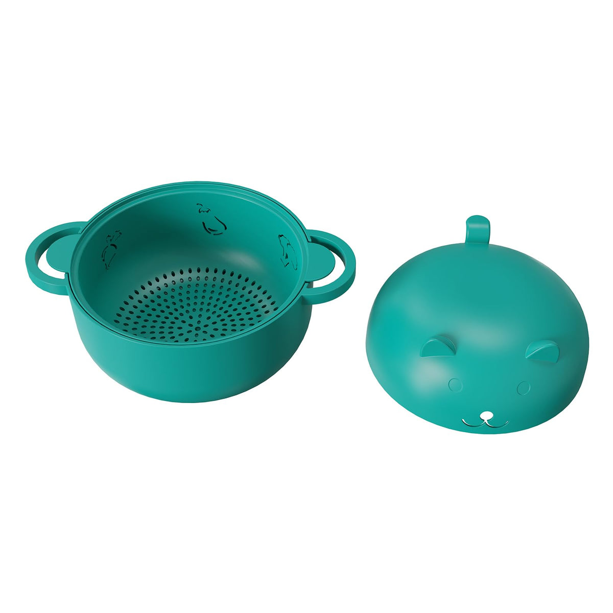 HMZXSY ergonomic handle makes safe microwave transfer and serving