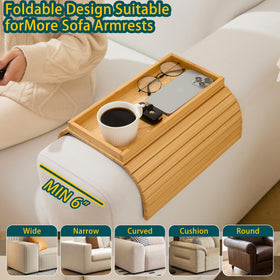 HNLISA foldable sofa tray beside couch saves space when not in use