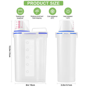 HNNJCK rice container with airtight lock keeps grains fresh and dry.