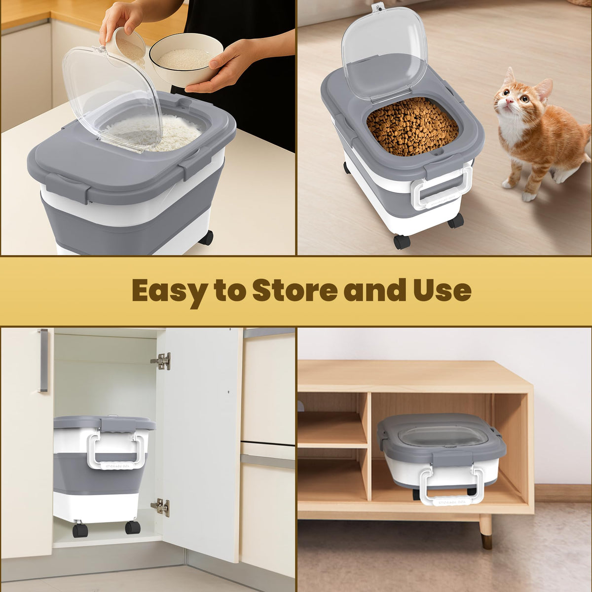 HOYTAMDAR desiccant slot lid helps maintain dryness of stored rice