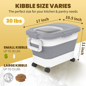 HOYTAMDAR large-capacity container shown unfolded for rice or pet food storage