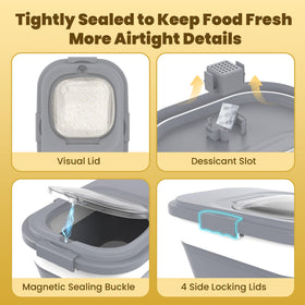 HOYTAMDAR small bin and scoop included for easy portioning and organization