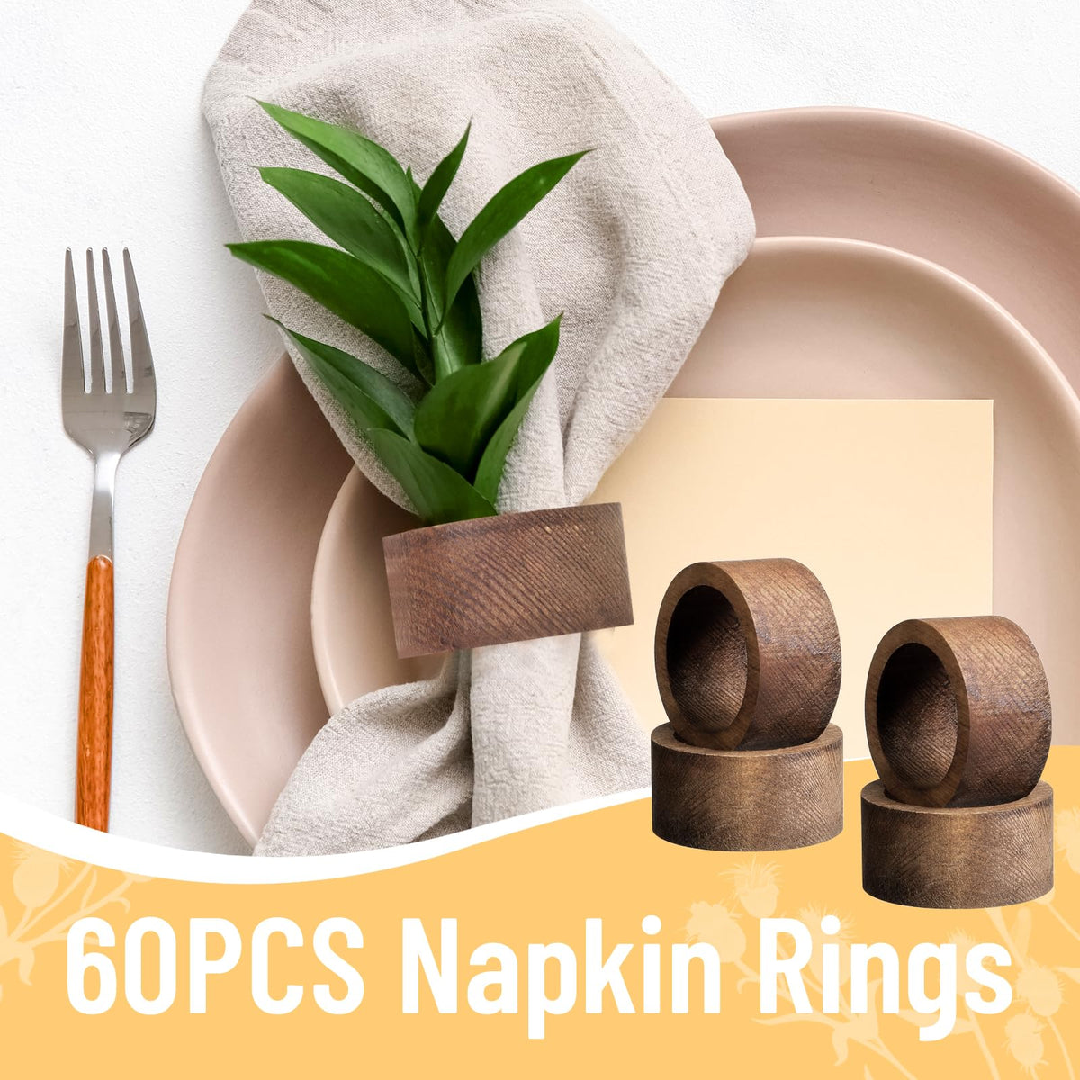 hoamayya handcrafted cylinder napkin ring for modern rustic table settings