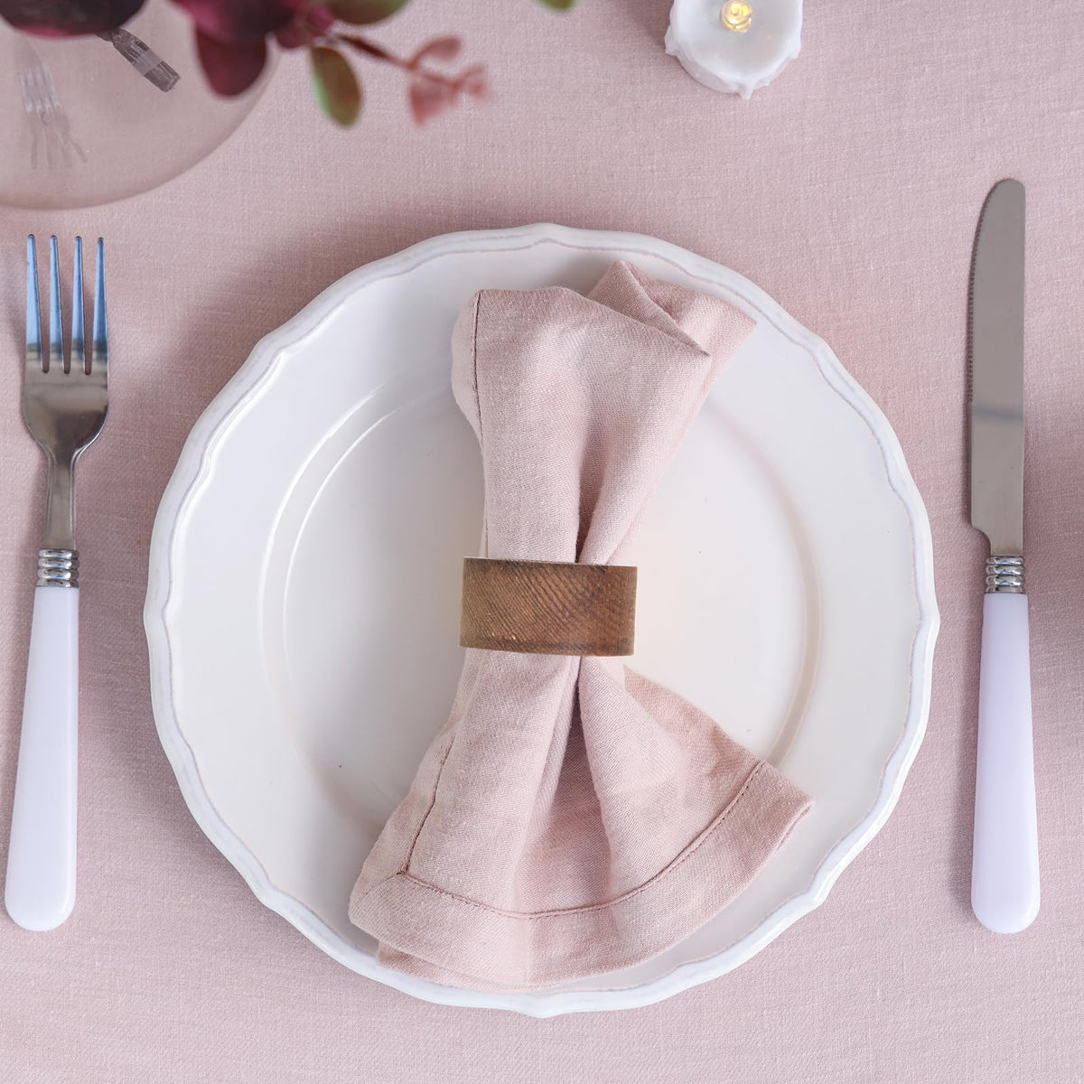 hoamayya universal-fit 2-inch napkin rings accommodating most napkins