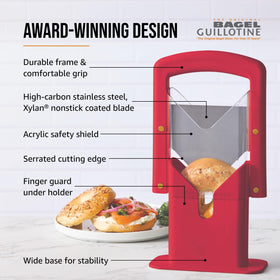Hoan Bagel Biter dishwasher-safe feature enables quick cleanup after use.