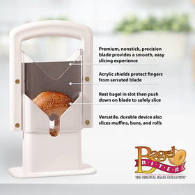 Hoan Bagel Biter high-carbon blade stays sharp for daily slicing.