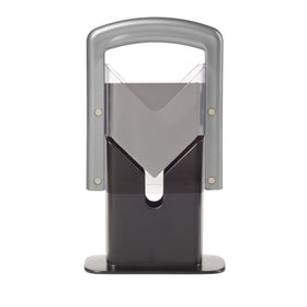 Hoan Bagel Biter with slotted cradle delivers safe, even bagel slicing.