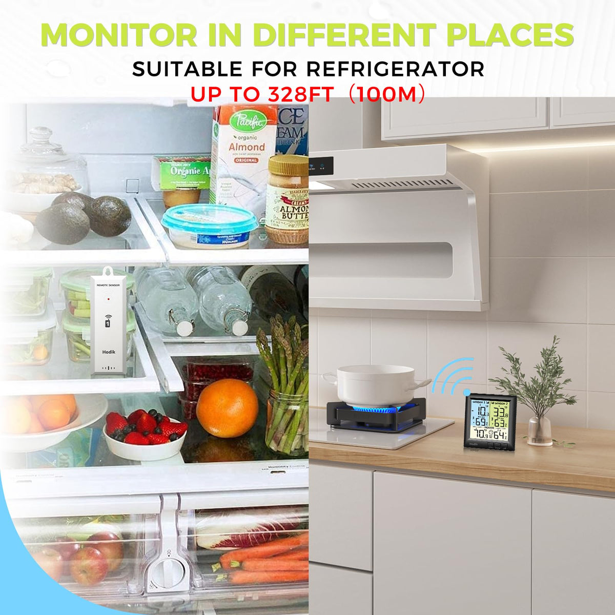 Two HODIK sensors included for dual-location temperature monitoring.