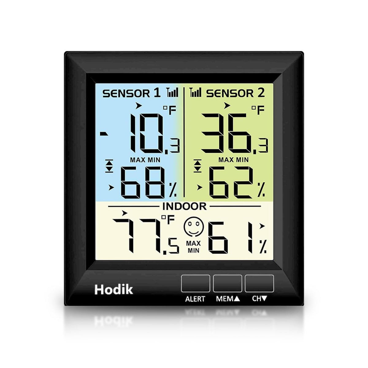 Pre-calibrated sensor ensures accurate temperature readings.