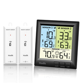 USB power option enables continuous backlight and operation.