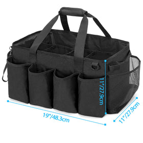 HODRANT extra-large cleaning caddy hanging strap enables versatile mounting.