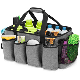 HODRANT extra-large cleaning caddy main compartment keeps tools organized and accessible