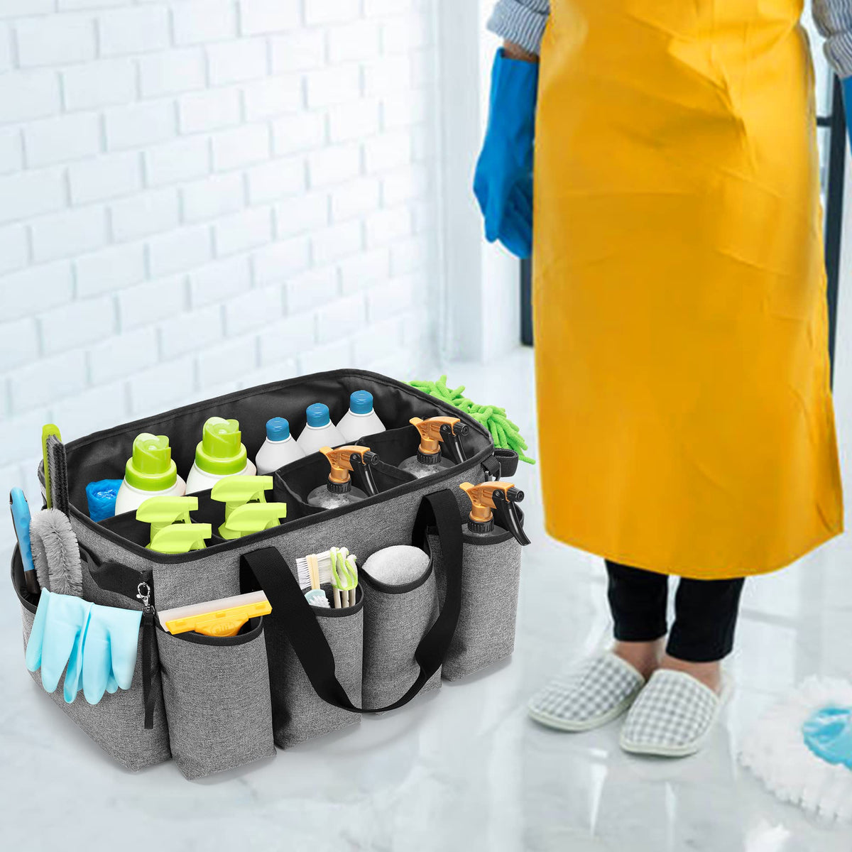 HODRANT extra-large cleaning caddy versatile for car, home, and office tasks