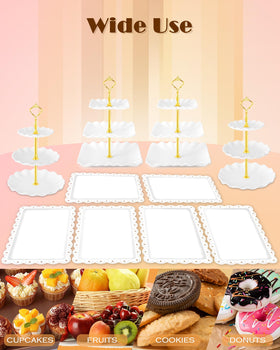 Hoedia durable food-grade plastic keeps desserts stable during tea parties and baby showers.