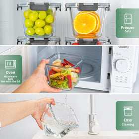 Hoenjuno airtight BPA-free lid seals freshness and prevents leaks.