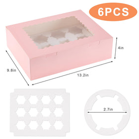 Hoewina 12-Cupcake Capacity Box provides space for a full dozen treats.