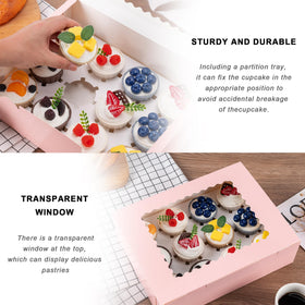 Hoewina removable insert keeps cupcakes secure and prevents sliding during movement.