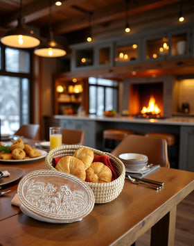 HofArtisan large 12-5x8-5 inch basket elevates dining presentation.