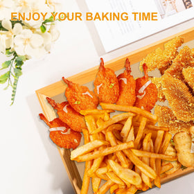 HOFHTD air fryer liner provides easy, mess-free cooking and quick cleanup.