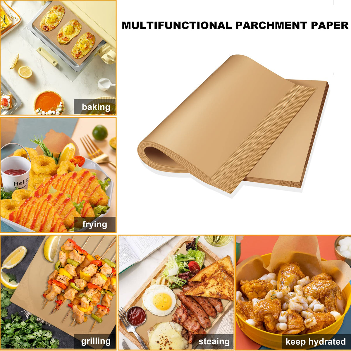 HOFHTD grease barrier paper helps keep trays clean during cooking.