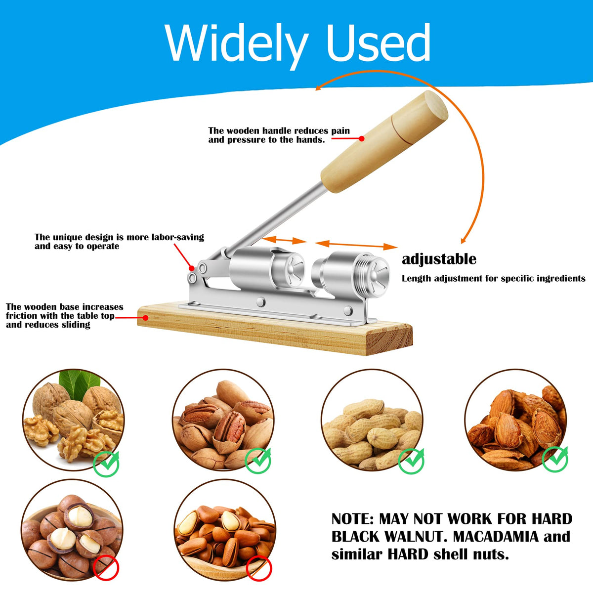 HOFHTD lever-action cracker applies steady force for shell cracking