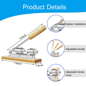 HOFHTD walnut cracker with sturdy metal construction for busy kitchens