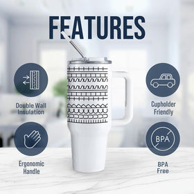 Hogg 40oz Big Swig stainless steel for long-lasting cold or hot drinks.