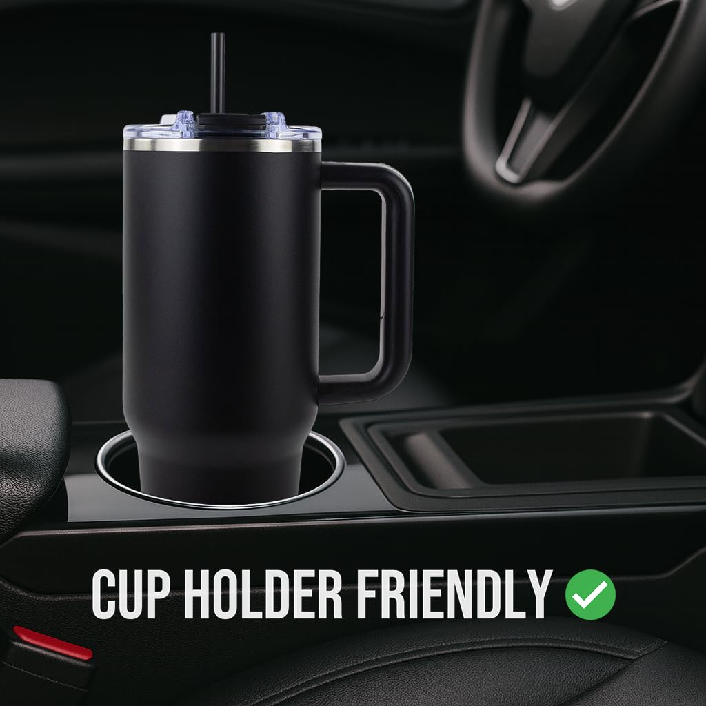 Hogg Big Swig 40oz tumbler with a durable carry handle