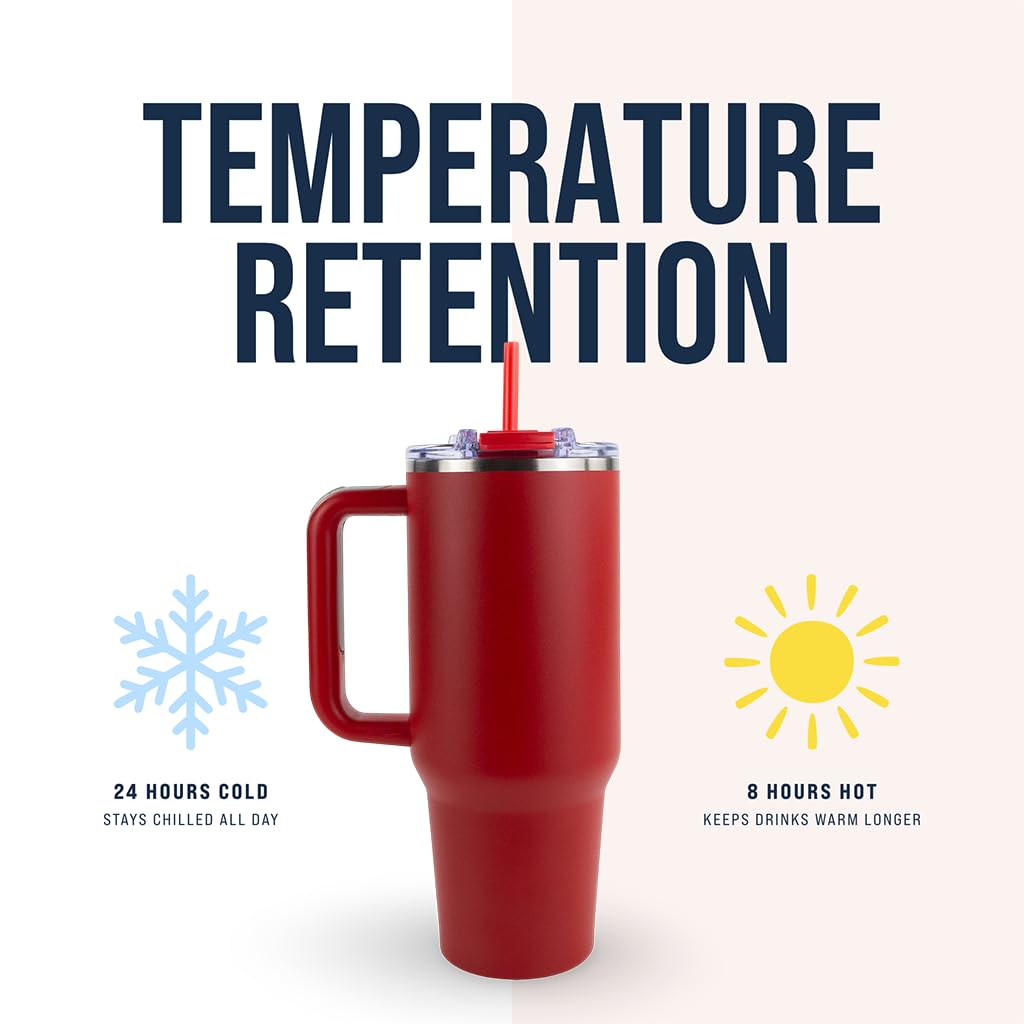 Hogg Big Swig 40 oz tumbler lid flip-top, leak-free sipping on the go.