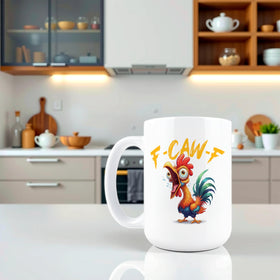 Hogg F-Caw-F mug ceramic closeup highlighting BPA-free eco-friendly material.