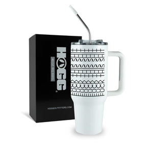 Hogg F*ck This Sh*t tumbler with hidden message for bold desk moments.